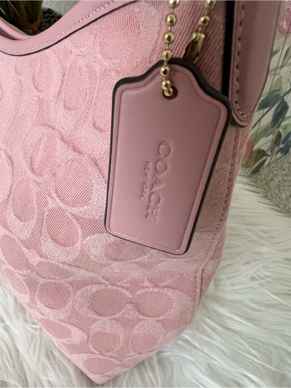 Coach Laurel in pink denim - Picture 5 of 11